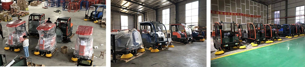 Driving Battery Auto Floor Sweeper Disinfection Machine Floor Cleaning Equipment for Airport/Hotel/Hospital/Factory/Warehouse/School