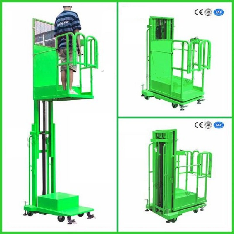 4.5m Platform Height Semi-Automatic Aerial Order Picker with 200kg Load Capacity