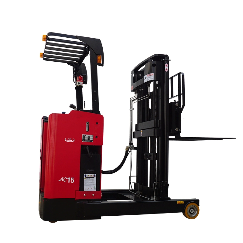 1t Stand up Hydraulic Forklift Electric Reach Stacker
