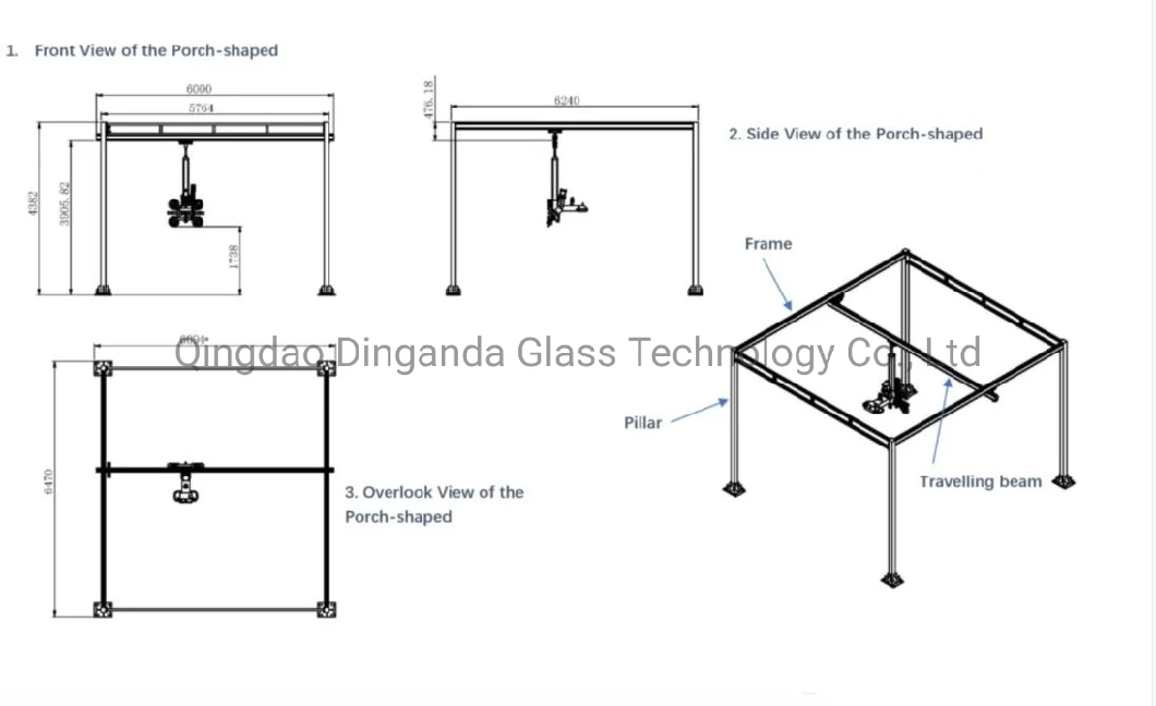 Dingnada Glass/ Glass Machine/ Glass Machinery/ Pneumatic Glass Lifter/Glass Lifting Equipment/ Glass Moving in Warehouse/ Glass Processing Machine/Glass