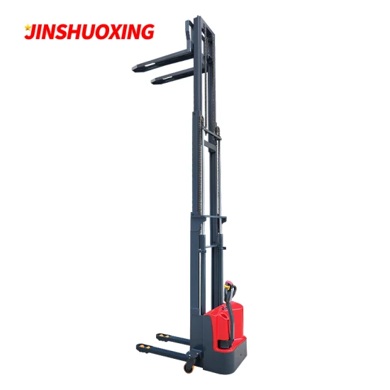 1.5 Ton Large Lifting Height Triplex Mast Forklift Electric Pallet Stacker
