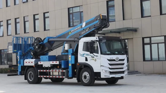 China Aerial Platform Work Vehicle Factory Jiuhe 45m Truck Mounted Aerial Work Platform