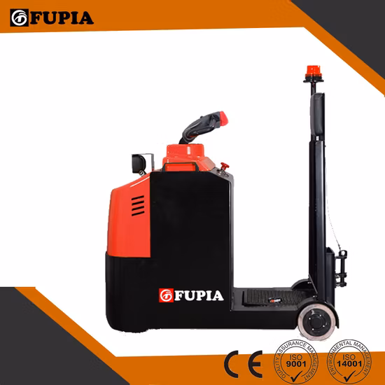 Factory Supply High Quality Platform Towing Tractor Container Tow Tractor Trailer 3ton