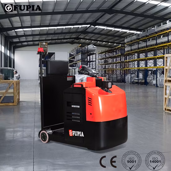 Factory Supply High Quality Platform Towing Tractor Container Tow Tractor Trailer 3ton