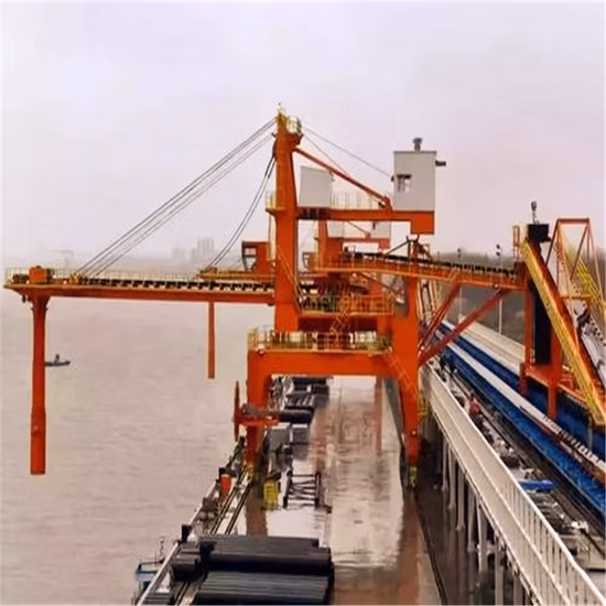Capacity 600t/H Bulk Materials Continuity Shipment Belt Type Ship Loader