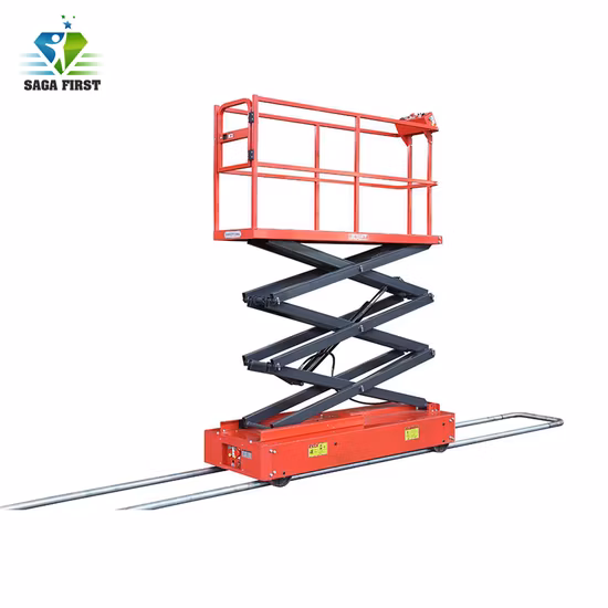 Mini Electric Scissor Lift Robot Medium Level Mobile 6m Greenhouse Harvest Trolley Order Picker