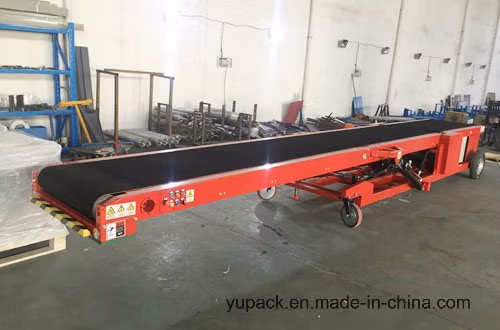 Foldable Truck Loading Unloading Flexible Belt Conveyor/Mobile Truck Loader with Ce Certification